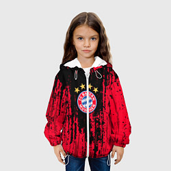 Куртка с капюшоном детская Bayern Munchen: Бавария, цвет: 3D-белый — фото 2