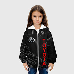 Куртка с капюшоном детская TOYOTA SPORT ГЕОМЕТРИЯ, цвет: 3D-белый — фото 2