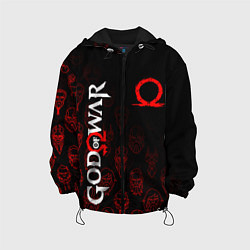 Куртка с капюшоном детская GOD OF WAR HEROES ГЕРОИ, цвет: 3D-черный