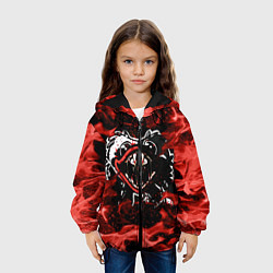 Куртка с капюшоном детская Poppy Playtime: Flame Fire, цвет: 3D-черный — фото 2