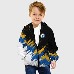 Куртка с капюшоном детская CHELSEA БРЫЗГИ КРАСОК, цвет: 3D-черный — фото 2