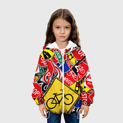 Куртка с капюшоном детская Главная дорога, цвет: 3D-белый — фото 2