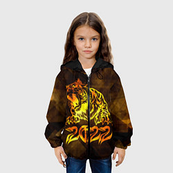 Куртка с капюшоном детская Хищник Тигр 2022, цвет: 3D-черный — фото 2