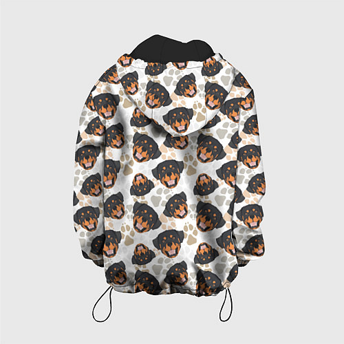 Детская куртка Собака Ротвейлер Rottweiler / 3D-Черный – фото 2