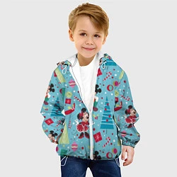 Куртка с капюшоном детская Mickey and Minnie pattern, цвет: 3D-белый — фото 2
