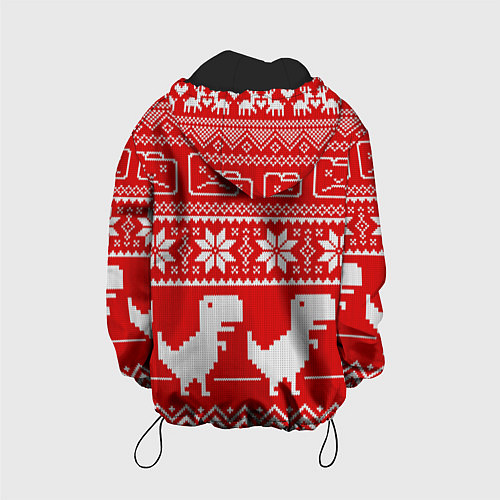 Детская куртка Вязаный принт / 3D-Черный – фото 2