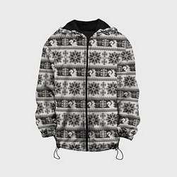 Куртка с капюшоном детская Squirrel Pattern, цвет: 3D-черный