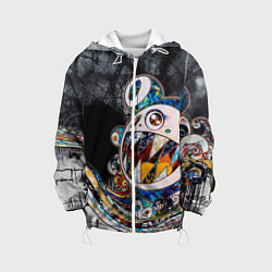 Куртка с капюшоном детская Монстр мышь, цвет: 3D-белый