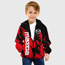 Куртка с капюшоном детская MAZDA, МАЗДА, цвет: 3D-черный — фото 2