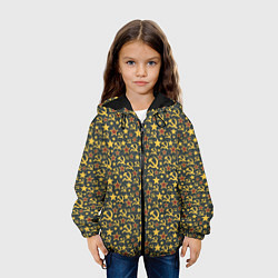 Куртка с капюшоном детская Серп и Молот - Коммунизм, цвет: 3D-черный — фото 2