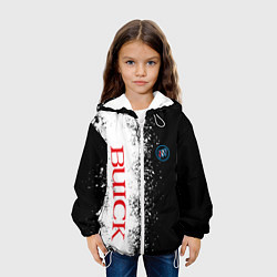 Куртка с капюшоном детская BUICK КРАСНОЕ ЛОГО ЦВЕТНАЯ ЭМБЛЕМА, цвет: 3D-белый — фото 2