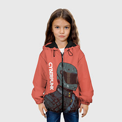 Куртка с капюшоном детская Cyberpunk Спина, цвет: 3D-черный — фото 2