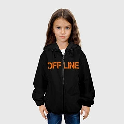 Куртка с капюшоном детская Офлайнoffline, цвет: 3D-черный — фото 2