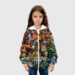 Куртка с капюшоном детская HEROES DOTA 2 ПЕРСОНАЖИ ДОТА 2, цвет: 3D-белый — фото 2