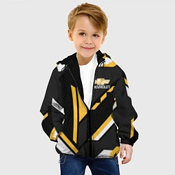 Куртка с капюшоном детская CHEVROLET GEOMETRY LINES SPORT, цвет: 3D-черный — фото 2