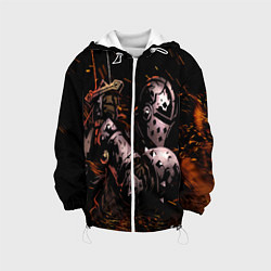 Куртка с капюшоном детская Darkest Dungeon Fish and Bones, цвет: 3D-белый