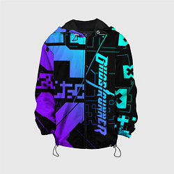 Куртка с капюшоном детская Ghostrunner Neon, цвет: 3D-черный