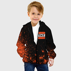 Куртка с капюшоном детская MINECRAFT - ДИНАМИТ - Арт, цвет: 3D-черный — фото 2