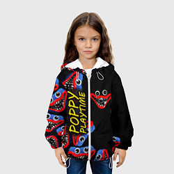 Куртка с капюшоном детская Poppy Playtime Страх настигнет, цвет: 3D-белый — фото 2