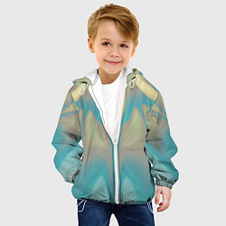 Куртка с капюшоном детская Летнее солнце Абстракция 541-251-w1 Дополнение, цвет: 3D-белый — фото 2