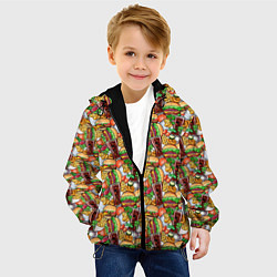 Куртка с капюшоном детская Быстрое Питание и Напитки, цвет: 3D-черный — фото 2