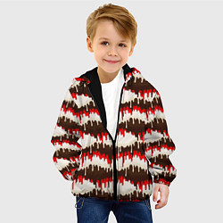 Куртка с капюшоном детская Шоколад и красочная глазурь, цвет: 3D-черный — фото 2