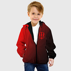 Куртка с капюшоном детская ВЕДЬМАК 3 - Символ в Круге, цвет: 3D-черный — фото 2