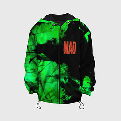 Куртка с капюшоном детская Mad 2077, цвет: 3D-черный