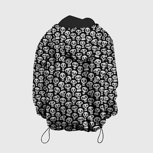 Детская куртка Funny skulls / 3D-Черный – фото 2