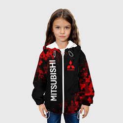 Куртка с капюшоном детская MITSUBISHIC MILITARY GEOMETRY RED, цвет: 3D-белый — фото 2