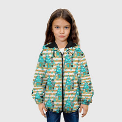 Куртка с капюшоном детская Щелкунчик и елочка, цвет: 3D-черный — фото 2