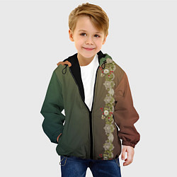 Куртка с капюшоном детская Уютица на градиенте, цвет: 3D-черный — фото 2