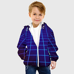Куртка с капюшоном детская NEON 3D WORLD, цвет: 3D-белый — фото 2