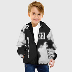 Куртка с капюшоном детская FOOTBALL MANAGER Графика, цвет: 3D-черный — фото 2