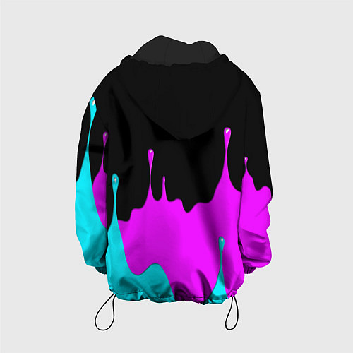 Детская куртка 6IX9INE Подтеки Красок / 3D-Черный – фото 2