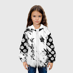 Куртка с капюшоном детская Чёрный клевер black clover,, цвет: 3D-белый — фото 2