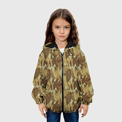 Куртка с капюшоном детская Орлы камуфляж, цвет: 3D-черный — фото 2