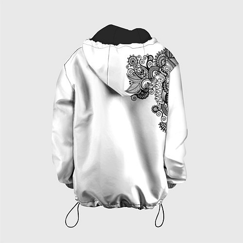 Детская куртка Черно Белые КруЖева / 3D-Черный – фото 2