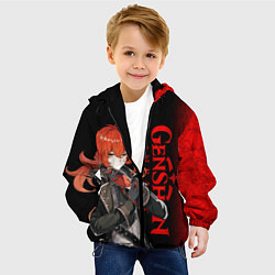 Куртка с капюшоном детская ДИЛЮК DILUC ГЕНШИН ИМПАКТ, цвет: 3D-черный — фото 2