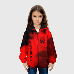 Куртка с капюшоном детская ВЕДЬМАК 3 - Огонь, цвет: 3D-черный — фото 2
