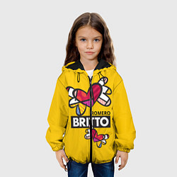 Куртка с капюшоном детская Romero Britto Ромеро Бритто, цвет: 3D-черный — фото 2