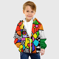 Куртка с капюшоном детская Romero Britto - valentines day, цвет: 3D-белый — фото 2