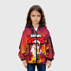 Куртка с капюшоном детская FANG BRAWL STARS HELL, цвет: 3D-черный — фото 2