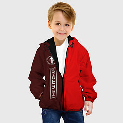 Куртка с капюшоном детская THE WITCHER Графика По вертикали, цвет: 3D-черный — фото 2