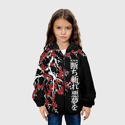 Куртка с капюшоном детская Корпус бойни демонов, цвет: 3D-черный — фото 2