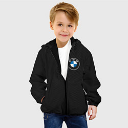 Куртка с капюшоном детская BMW LOGO CARBON ЧЕРНЫЙ КАРБОН, цвет: 3D-черный — фото 2