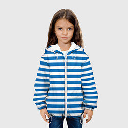 Куртка с капюшоном детская ТЕЛЬНЯШКА ВДВ В ПОЛОСКУ, цвет: 3D-белый — фото 2