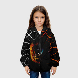 Куртка с капюшоном детская КЛИНОК РАССЕКАЮЩИЙ ДЕМОНОВ Зеницу Агацума, цвет: 3D-черный — фото 2