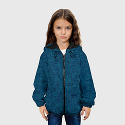 Куртка с капюшоном детская Информатика Informatics, цвет: 3D-черный — фото 2