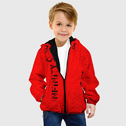 Куртка с капюшоном детская ИНФИНИТИ Infinity Соты, цвет: 3D-черный — фото 2